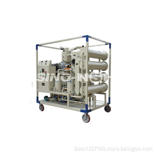 double-stage vacuum transformer oil regeneration unit
